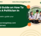How To Become A Politician In India