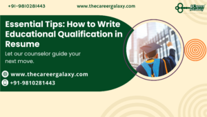How to Write Educational Qualification in Resume