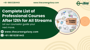 Complete List of Professional Courses After 12th for All Streams