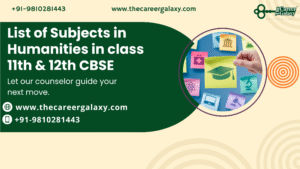 List of Subjects in Humanities in class 11th & 12th CBSE