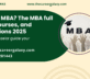 What is MBA? The MBA full form, courses, and admissions 2025