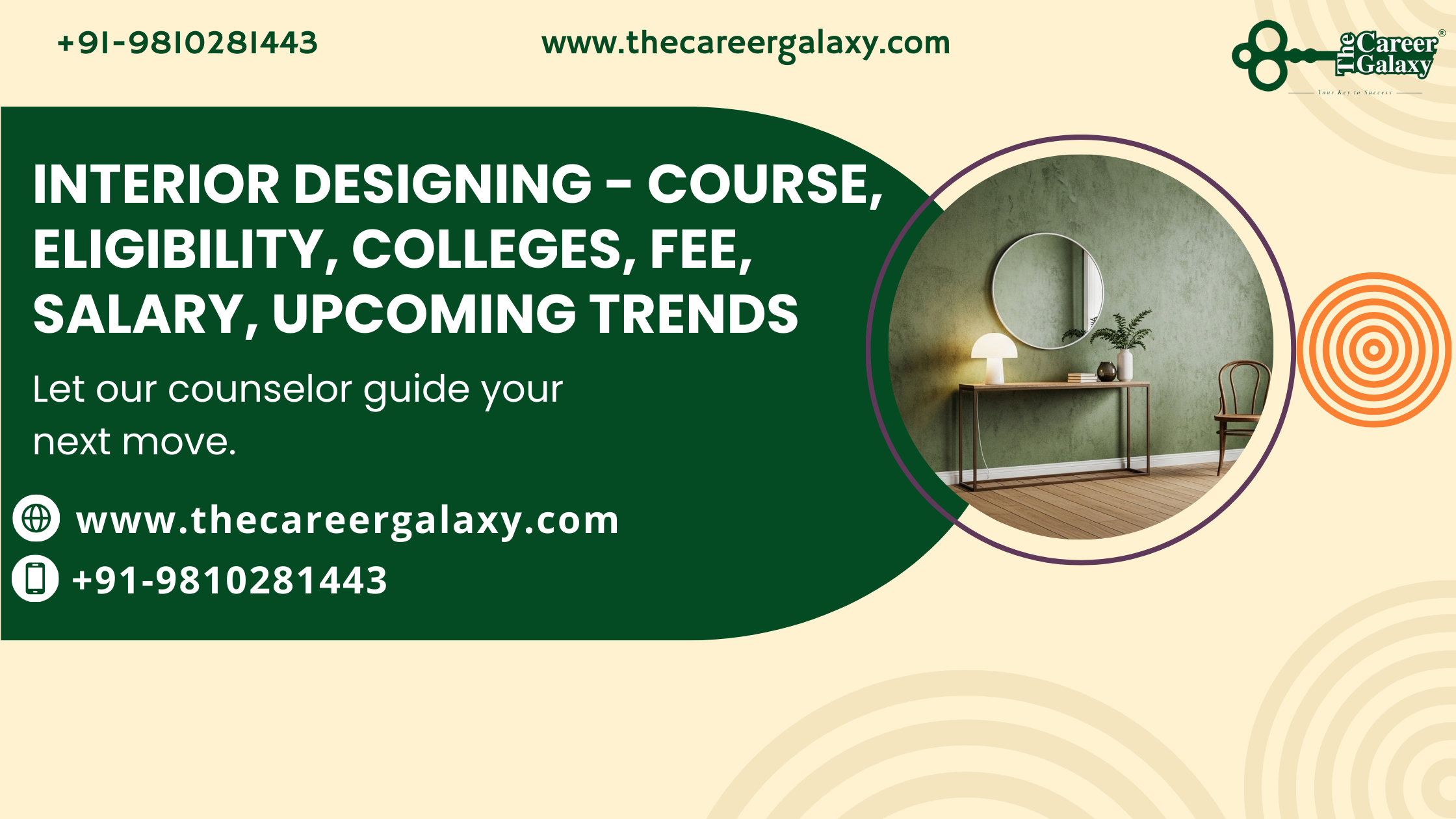 INTERIOR DESIGNING – COURSE, ELIGIBILITY, COLLEGES, FEE, SALARY, UPCOMING TRENDS